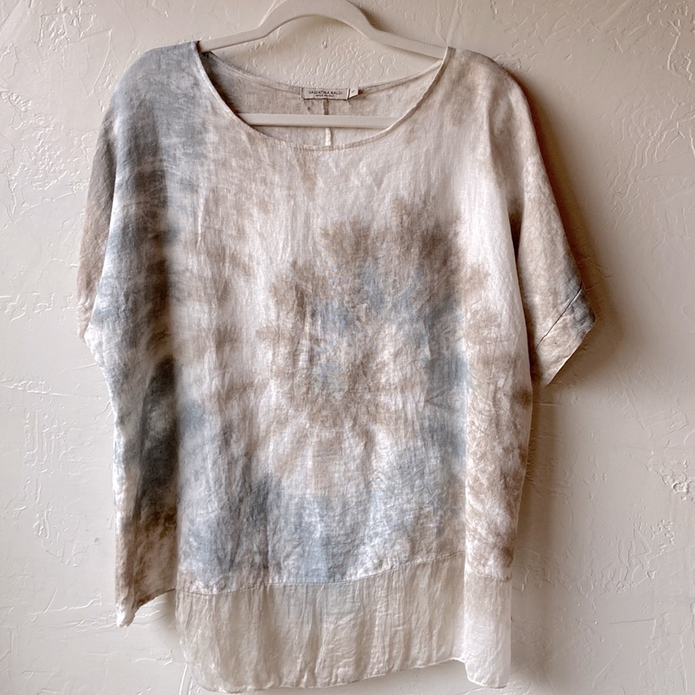 Tie Dye Linen
Summer Top Made in
Italy Oversized S